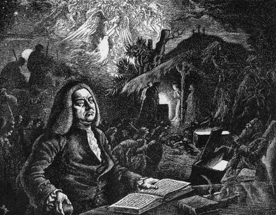 18世紀の彼の救世主を構成するジョージフリデリックヘンデル1685-1759 作： Unbekannt
