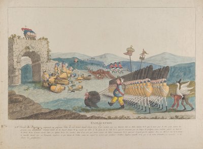 水差しの軍隊を率いるジョージ 3 世、1794 年。 作： Unbekannt