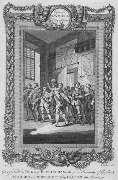 ジョージヴィリエ、バッキンガム公、チャールズ1世の大本命、刺され、c1787 作： Unbekannt