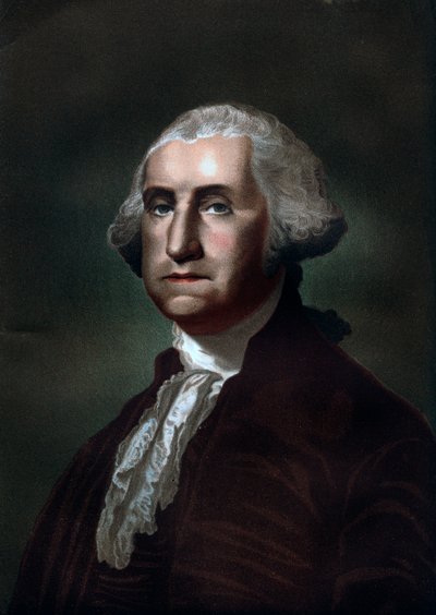 ジョージワシントン1732-1799年、アメリカ合衆国の初代大統領、1837年 作： Unbekannt