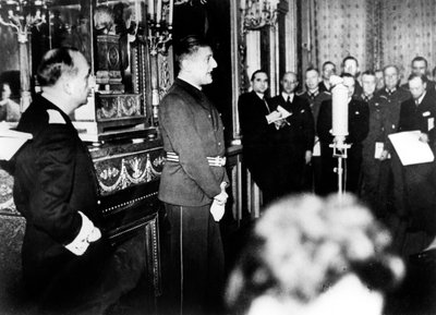 ヴィシーフランスのドイツ大使、オットーアベッツ氏、記者会見、1940年12月15日 作： Unbekannt