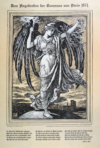 パリコミューンのドイツの寓話、1871年。 作： Unbekannt