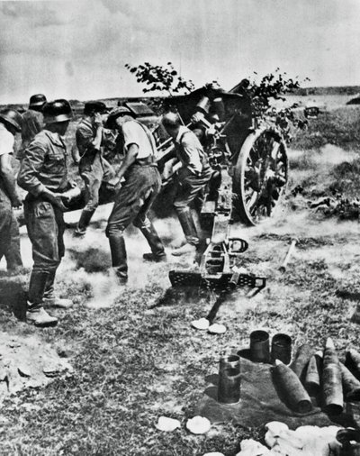 1941年の東部戦線でのドイツ砲兵の活動 作： Unbekannt
