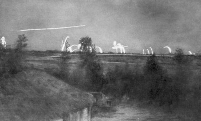 ドイツの大砲、シャンパーニュ戦線、フランス、第一次世界大戦、1915 1929 作： Unbekannt