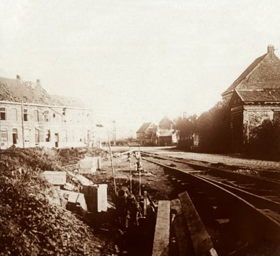 ドイツの大砲、ルーセラーレ、フランダース、ベルギー、c1914-c1918 作： Unbekannt