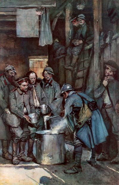 1916年3月26日、1926年3月26日、フランス、ベルダンのスーヴィルにいるドイツ人囚人 作： Unbekannt