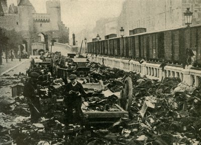 ベルギーのアントワープでのドイツの船員、第一次世界大戦、1914年、1920年。 作： Unbekannt