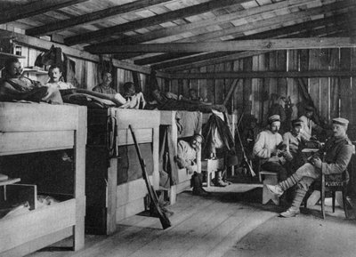 Reduitシェルター、フランスのヴォージュ、第一次世界大戦、1916年のドイツの兵士 作： Unbekannt
