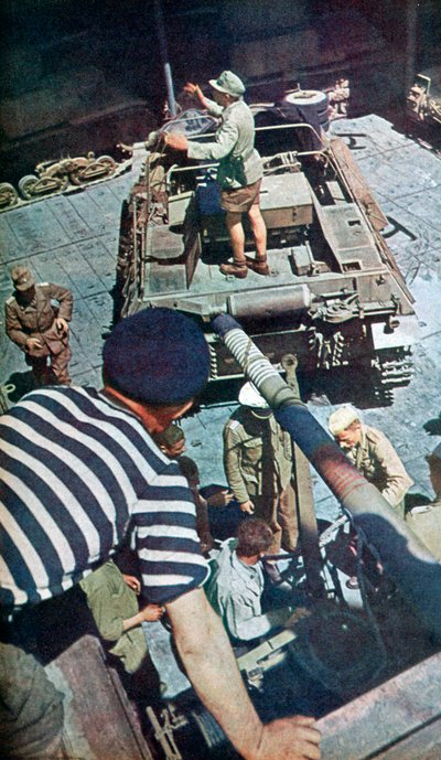 ドイツの武器と弾薬が1942年に北アフリカに到着 作： Unbekannt