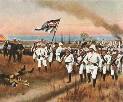 前線のドイツ人！ 1900年6月22日、1936年。 作： Unbekannt
