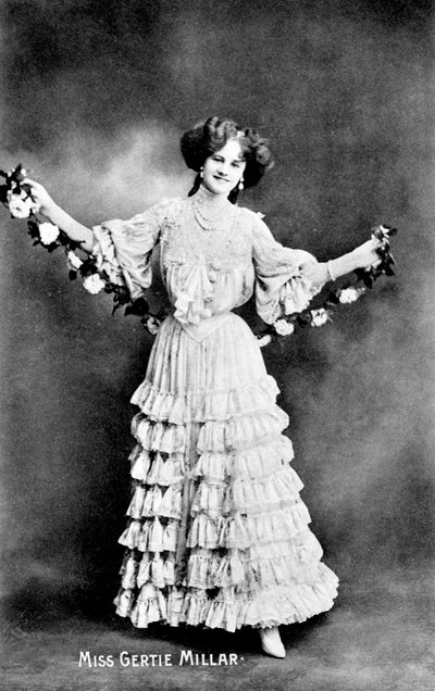 ガーティミラー1879-1952、イギリスの女優、1906 作： Unbekannt