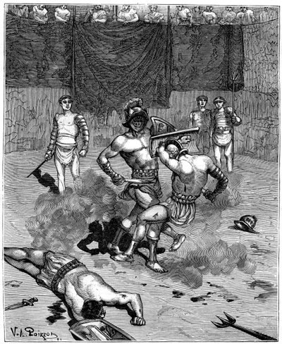 剣闘士戦闘、1882年から1884年 作： Unbekannt