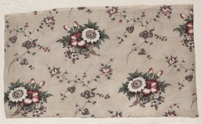 艶をかけられた更紗の破片、c。 1830年。 作： Unbekannt