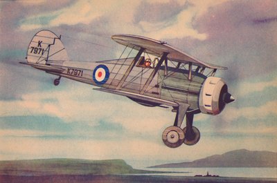 Gloster Gladiator Fighter Biplane、c1944。 作： Unbekannt