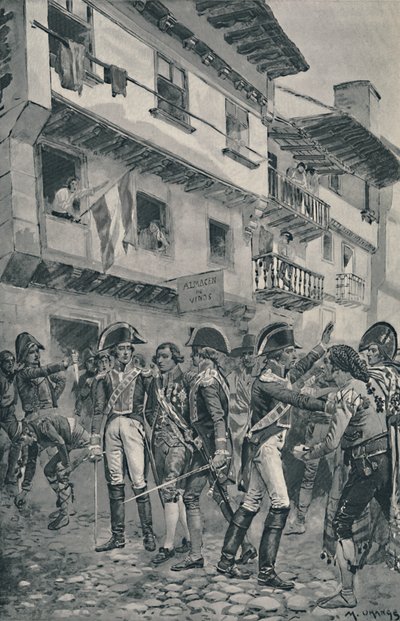ゴドイ、スペイン軍に拘束された1896 作： Unbekannt