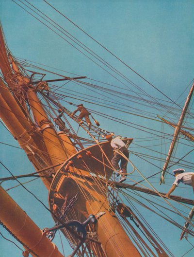 1937年にフィンランドの旗の下にあるスクエアリガー、アーチボルドラッセルに乗船 作： Unbekannt