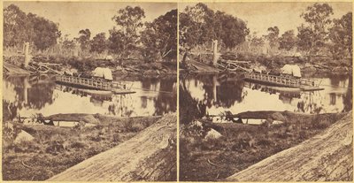 1860 年代、オーストラリア、シーモアでのゴルボーン パント。 作： Unbekannt