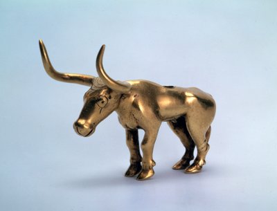 キャノピー、スキタイ人、紀元前3千年紀の極からの雄牛の部分の金の置物 作： Unbekannt