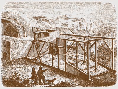 19世紀半ばのウラル山脈における金の採掘 作： Unbekannt