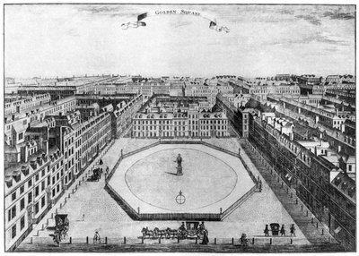 ゴールデンスクエア、ロンドン、18世紀1907 作： Unbekannt