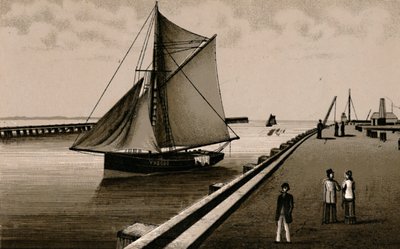 Gorleston Pier、c1880。 作： Unbekannt