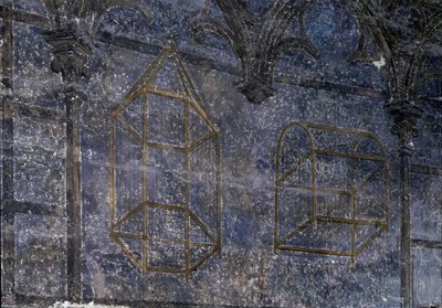 ゴシックアート。教皇の部屋：檻の詳細 - 天使の塔。1336-1337年、アヴィニョンの教皇の宮殿 作： Unbekannt