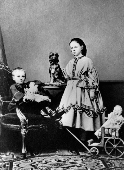 ロシアの大公マリアアレクサンドロフナと大公セルゲイアレクサンドロヴィッチ、c1862-c1863 作： Unbekannt