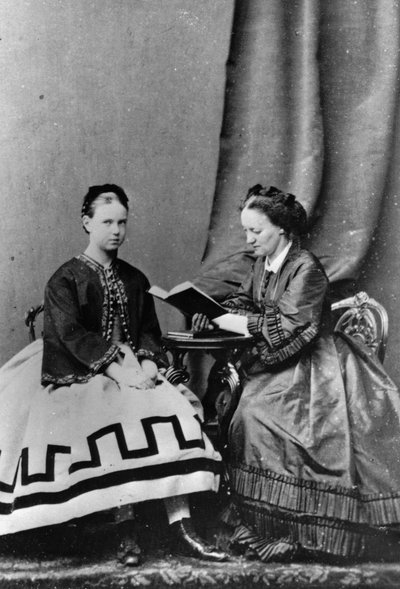 1864年のアンナチュッチェワとロシアの大公マリアアレクサンドロフナ 作： Unbekannt