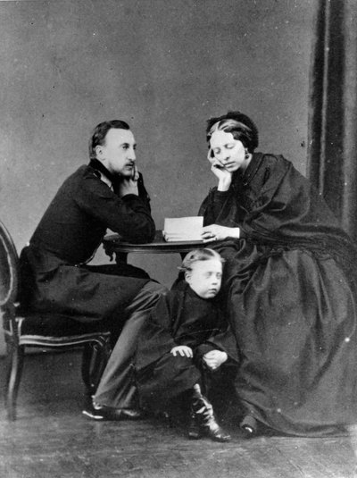 大公ニコラスニコラエヴィッチ、ロシアの長老と妻、息子c1861-c1863 作： Unbekannt
