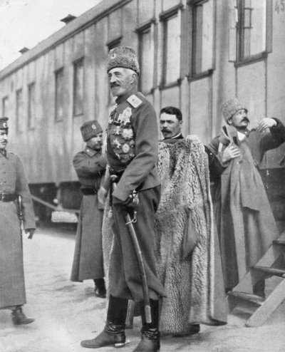 1917年3月16〜17日、第一次世界大戦ロシア将軍、ニコライニコライエヴィッチ大公 作： Unbekannt