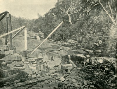 花崗岩採石場、トロール、ビクトリア、1901。 作： Unbekannt