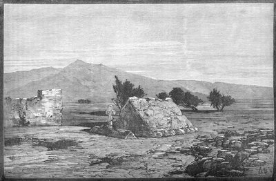 ブラックウッド少佐の墓と第66連隊の兵士、マイワンド、c1880 作： Unbekannt