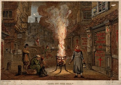 ロンドンの大疫病、1665 作： Unbekannt