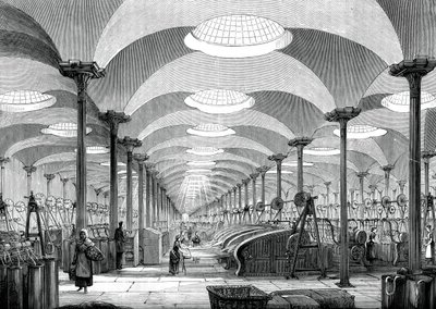 リーズ、マーシャルマーシャルズ亜麻工場の大ホール、c1880 作： Unbekannt