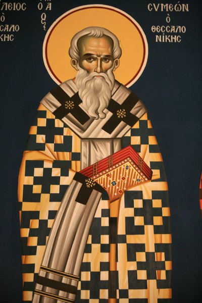 テッサロニキの聖シミオンを描いたギリシャ正教のイコン Thessalonique Grece 作： Unbekannt