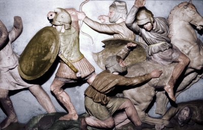 ギリシャ人はペルシャ人、アレクサンドルの石棺、シドン、紀元前4世紀、20世紀と戦う 作： Unbekannt