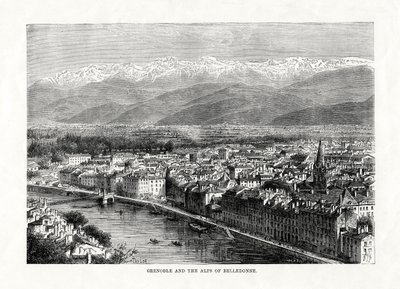 1879年、グルノーブルとベルドンヌのアルプス、フランス 作： Unbekannt