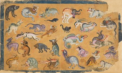 グロテスクな動物、18 ～ 19 世紀 作： Unbekannt