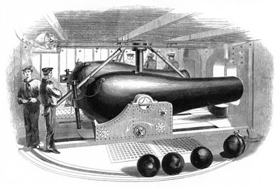 USS Passaic、c1860sに搭載された砲塔 作： Unbekannt