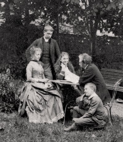 フランスのエンジニア、ギュスターヴエッフェルとその家族、1882年 作： Unbekannt