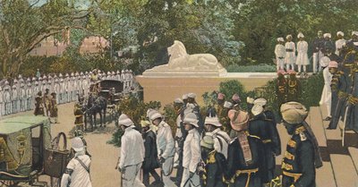 HHレジデンシーを去るニザム、ハイデラバード、c1900。 作： Unbekannt