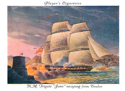 HMFrigateJunoが1936年にツーロンから脱出した。 作： Unbekannt
