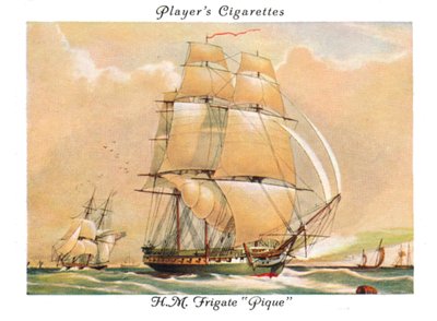 HMFrigate Pique、1936年。 作： Unbekannt