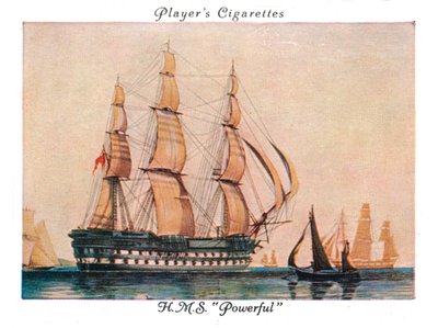 HMSパワフル、1936年。 作： Unbekannt