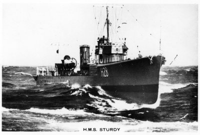 HMSスターディ、Sクラス駆逐艦、1937 作： Unbekannt