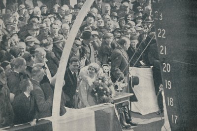 1935年1月、1936年4月4日にストラスモアをローンチしたHRH Duchess of YorkとDuke of York 作： Unbekannt