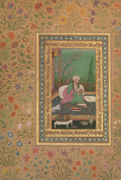 Haji Husain Bukhari、Shah Jahan Album の Folio、直訳: 19 世紀初頭。 作： Unbekannt