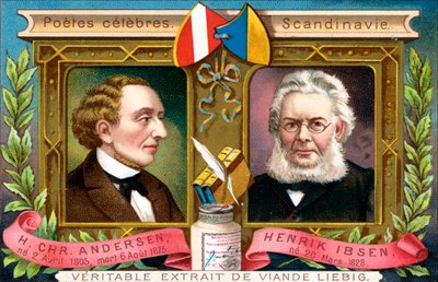 ハンス・クリスチャン・アンダーソンとヘンリック・イプセン、c1900 作： Unbekannt