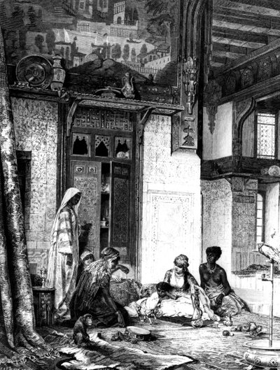 カリフ邸のハーレム、1880 作： Unbekannt