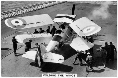 空母HMSイーグルの甲板上のホーカーオスプレー、1937 作： Unbekannt